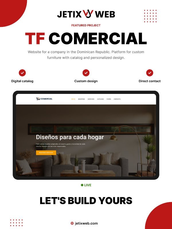 Instagram post: Featured project TF Comercial